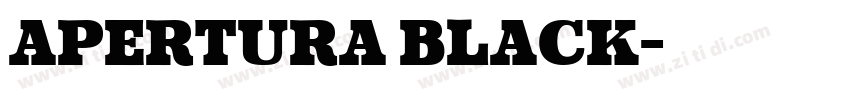 Apertura Black字体转换 Apertura Black字体转换